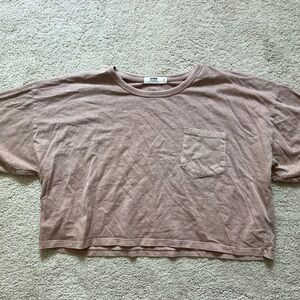 Cotton on rust color cropped tshirt. size small